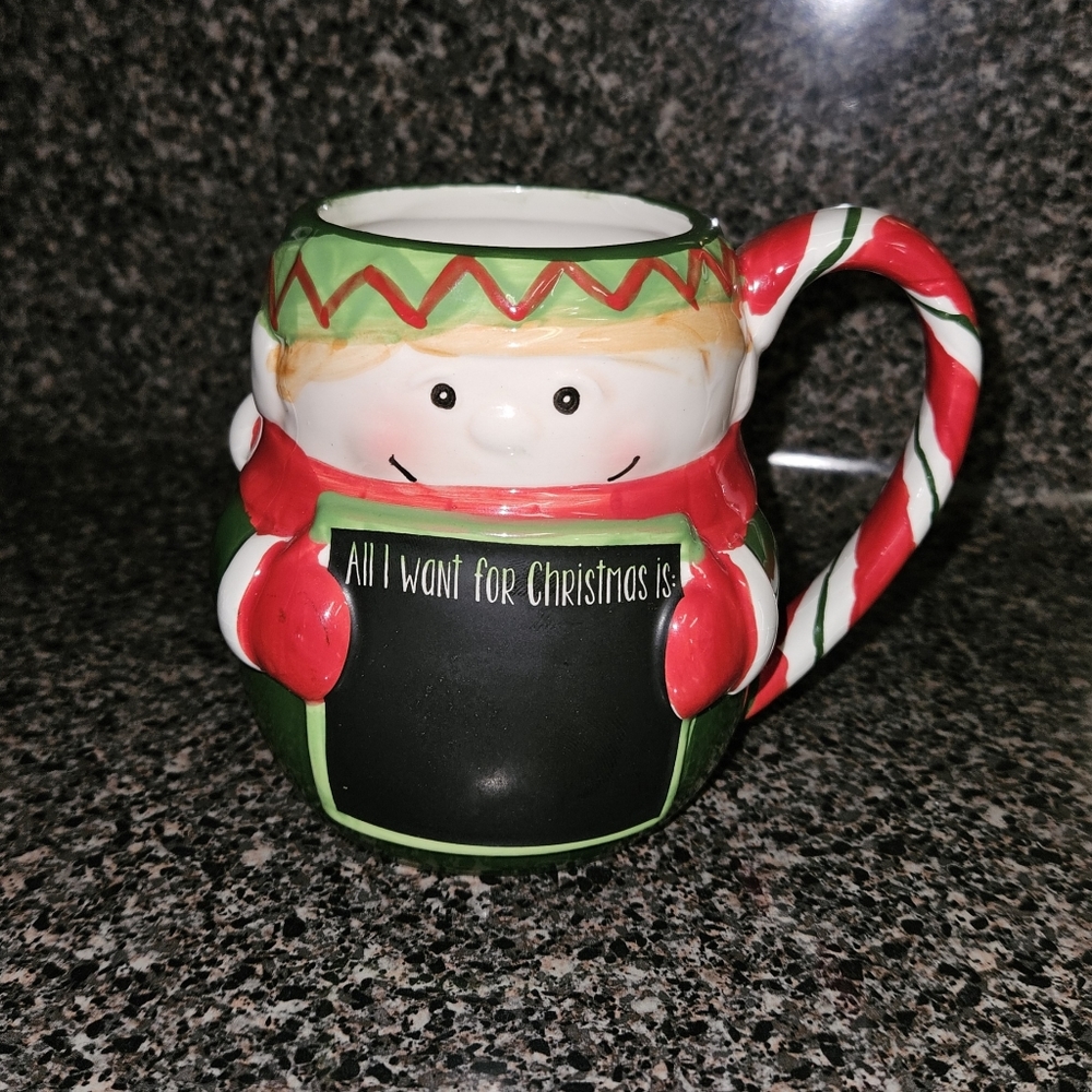 Chalkboard Christmas mug 18oz